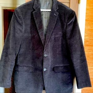 Slim Fit Perry Ellis Men’s Black Cords Jacket.